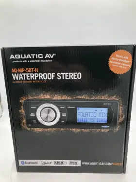 Aq-mp-5bt-h-1213 Aquatic Av - Aq-mp-5bt-h Harley Davidson Bluetooth/mp3 Stereo
