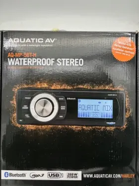 Aq-mp-5bt-h-1235 Aquatic Av - Aq-mp-5bt-h Harley Davidson Bluetooth/mp3 Stereo