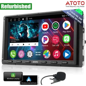 A6ebg2a7pl Atoto A6pl 7in Double Din Car Stereo-4 64g 4g-sim Gps Track Navigation 2bt Radio