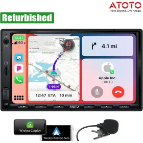 F7ebg2a7xe Atoto 7in Siriusxm Car Stereo 2din Bluetooth Fm/am Navi Radio 4-ch Rca Audio Out