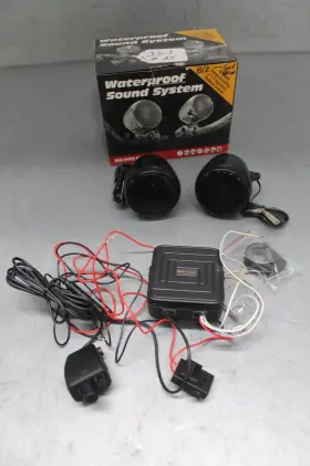 13-250blk Big Bike Parts 40 Watt Waterproof Sound System - Unused Missing Hardware