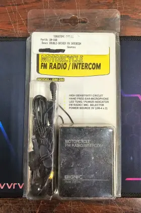 Bm-280 Bignic Model Double Driver Motorcycle Fm Radio Intercom Helmet Earphones