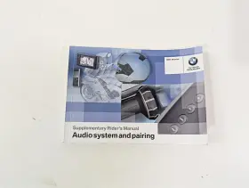 01418551487 Bmw 2016 R1200rt K52 Audio System Pairing Risers Owner Manual