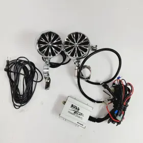 Mcb420b Boss Audio Chrome Speakers 600 Watt 3 With Aux And Bluetooth Sound System