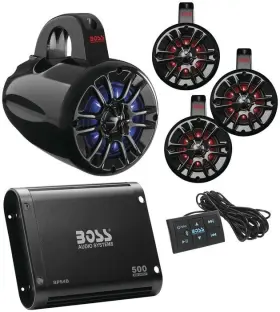 Uni4rgb Boss Audio Universal Utv Bluetooth Remote Controlled Rgb Kit 4 Inch