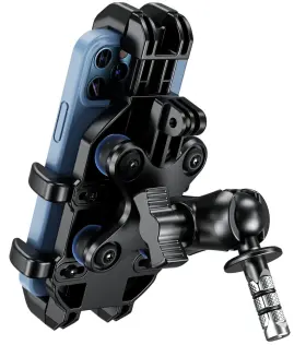 Bkw-r27a Brcovan Motorcycle Fork Stem Phone Mount Holder With Neutral Size Black