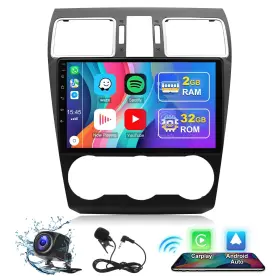 Easfn21d7kn Brisunshine Android 13.0 Double Din Car Stereo For Subaru Forester Xv Wrx 2015-2018 9 Inch