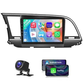 Easula14skn Brisunshine Android 13.0 Double Din Car Stereo For Hyundai Elantra 2016-2018 9 Inch Hd Touch