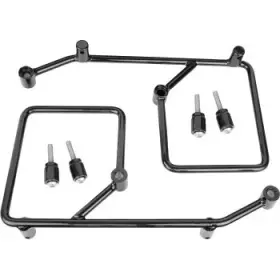 I06zu2o1q1 Burly Brand Black Steel Voyager Saddlebag Bracket Kit For Honda Rebel 1100t 23-24