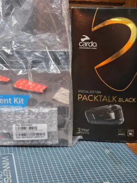 147-ptb00040 Cardo Special Edition Packtalk Black With A Refreshment Kit To Install
