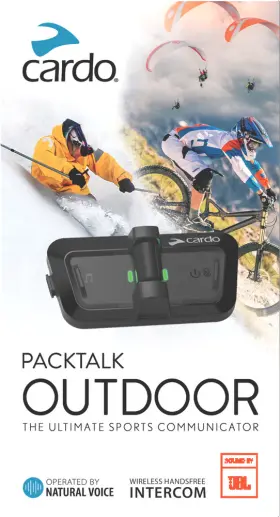 71-5070 Cardo Packtalk Outdoor Jbl Helmet Communication Intercom System - Single Unit