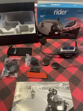 Cardo 828831829955 Scala Rider G4 Powerset - Bike-to-bike Intercom Tested Please Read #703