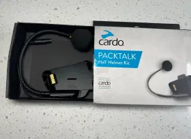 Cardo 828831836816 Packtalk Half Helmet Open Box Item - Cradle With Boom Mic Only