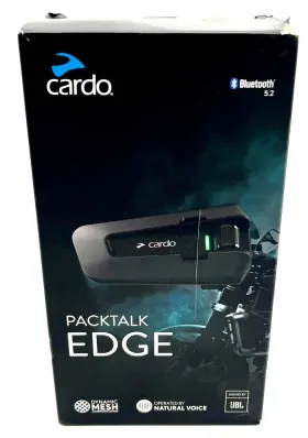 Cardo 828831843616 Packtalk Edge Wireless Motorcycle Communication System