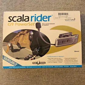 N125101431 Cardo Scala Rider G9 Motorcycle Headset Intercom Communication Kit Bluetooth