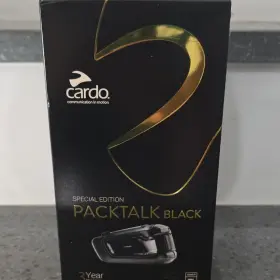 Cardo Ptb0040 Packtalk Black Special Edition Motorcycle Intercom Communication