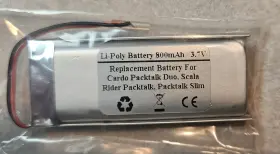 Sno-702050pw-ca Cardo Battery For Packtalk Bold Duo Slim Scala Rider Srpt0102 2 Batteries