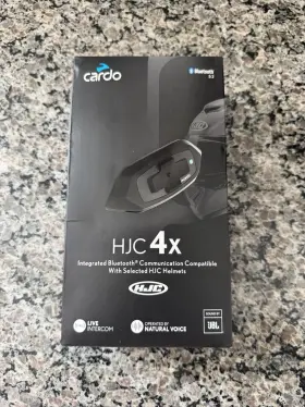 Ucsf010006 Cardo Hjc 4x Premium Integrated Bluetooth Helmet Communication System