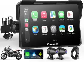 W702-plus Carpuride W702 Plus For Motorcycle Carplay And Android Auto 8 Core 14