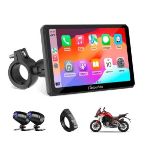W712d Carpuride Wireless Moto Stereo Carplay Android Auto Waterproof Touchscreen