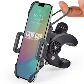 Kz-02 Caw.car Accessories Bike And Motorcycle Phone Mount - 35.7 Cubic Inches Black
