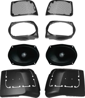 Rpmst694lk Cerwin-vega St69cx2 Saddlebag Speaker Lid Kit #rpmst694lk Harley Davidson