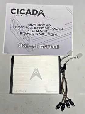 Bda1400.4d Cicada Audio 350wx4 4 Channel Amplifier