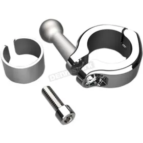 50128 Ciro Chrome Aluminum Clamp Mount For 7/8 Inch -1 Bars -