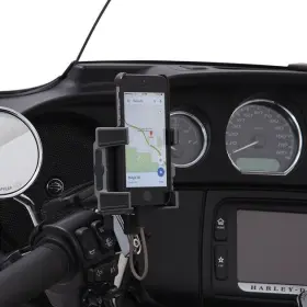 50210 Ciro Premium Perch Mount Smartphone/gps Holder With Charger Chrome #50210