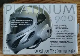 Collett 777057200003 Platinum 900mhz Helmet Communicator Snowmobile Motorcycle Atv