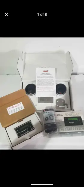 4405-0005 Cycle Sounds 2.5 Inch Bullet Style Handlebar Speakers 100w With Rock Box Head Unit