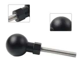 Dictorcoltd 550748661143 Universal Motorcycle Ball Head Base Gps Phone Holder Bracket Clamp Stand M6x50mm