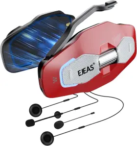 Ejeas 717019497997 X10 Motorcycle Helmet Headset Intercom 10 Riders Mesh 4.0