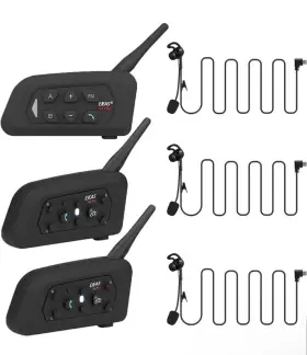 Ejeas V4c V6c Soccer Volleyball Communication System Referee Headset Intercom Earphone3x