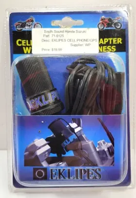 Ek1-108 Eklipes Nos 12 Volt Motorcycle Cellphone &gps Adapter With Battery Harness