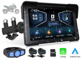 Stp6usenm3 Eonon Portable Motorcycle Wireless Carplay Waterproof 7 Inch Ips Touchscreen Gps Bluetooth