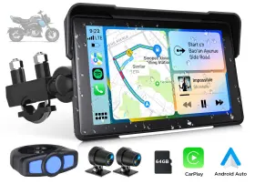 Stp6usenm6 Eonon 7 Inch Ips Touch Screen Portable Motorcycle Navigator Wireless Carplay Waterproof 4k