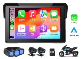 Stp6useum7 Eonon P6 7 Inch Touch Screen Motorcycles Navigator Wireless Carplay Waterproof With Camera