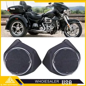 Zoneb412oooooooo2p-a Eway For Harley Touring King Tour Pak Pack Rear 6.5 Inch Speaker Pods Box Trunk 2014-2024