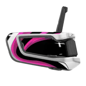 Cl3cscardopb01ff001 Fastbolt For Cardo Packtalk Bold Intercom Cover Sticker Skin Protection Decal Black Pink