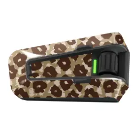 Cl3cscardope07ff025 Fastbolt For Cardo Packtalk Edge Intercom Cover Sticker Skin Protection Decal Lepoard