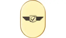 Fd-01-ac-gld-lt Figurati Designs Rear Fender Antenna Cover Left Logo Gold #fd-01-ac-gld-lt
