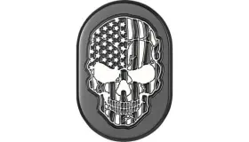 Fd28-ac-blk-lt Figurati Designs Rear Fender Antenna Cover Left Skull/cc Black #fd28-ac-blk-lt