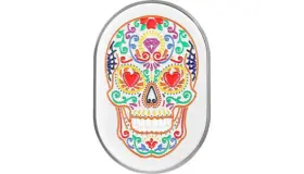 Fd30-ac-ss-rt Figurati Designs Rear Fender Antenna Cover Right Sugar Skull Chr