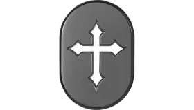 Fd41-ac-blk-lt Figurati Designs Rear Fender Antenna Cover Left Cross Black #fd41-ac-blk-lt