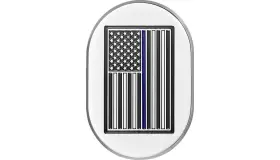 Fd70-ac-ss-rt Figurati Designs Fd70-fits Ac -ss-rt Antenna Cover - Mirror Polish With Blue Lin