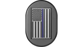 Fd71-ac-blk-rt Figurati Designs Antenna Cover - Black With Blue Line American