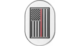 Fd75-ac-ss-lt Figurati Designs Rear Fender Antenna Cover Left Red Line Chrome