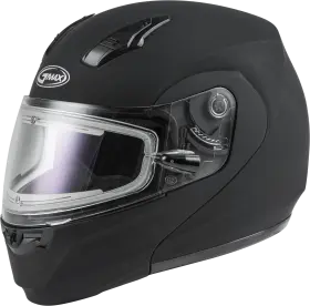 M4040076 G-max Md-04s Solid Helmet With Elecric Shield Large Matte Black