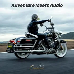 B0d824tkm8 Gohawk Aluminum Sound Bar Bluetooth Motorcycle External 8-speaker Waterproof Stereo Sys